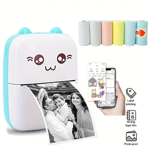 Máy in nhãn nhiệt di động không dây mini bỏ túi thông minh, in thẻ, Bluetooth, không cần mực - Product Image 3