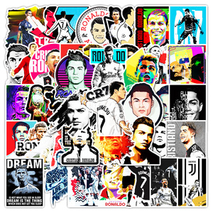 52 Uds Cool New Cristiano Ronaldo <span class=keywords><strong>jugador</strong></span> de fútbol Graffiti vinilo fútbol deporte pegatinas para coche y portátil nuevas etiquetas de embalaje - Product Image 2