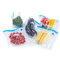 Sacs sous vide à fermeture éclair, étanches, sacs de conservation des aliments en plastique sous vide