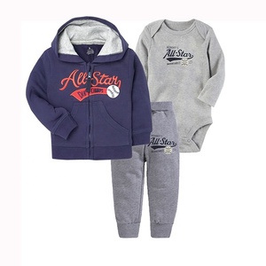 3 piezas Toller abrigo mameluco chaqueta mono conjunto cómodo conjunto de <span class=keywords><strong>ropa</strong></span> de bebé de <span class=keywords><strong>invierno</strong></span> - Product Image 6
