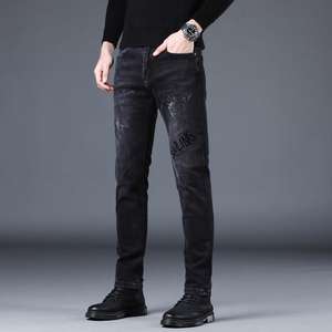 Jeans mode MJ049 pour hommes vente en gros de pantalons en <span class=keywords><strong>jean</strong></span> slim fit pour hommes jeans de créateur stretch bleu et noir pour hommes - Product Image 2