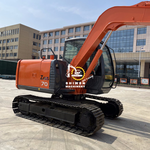 Excavadora Usada Hitachi de 7 Toneladas ZX70 en Oferta, Incluye Cortadora de Empuje y Excavadora Usada ZX55 ZX70 ZX75 con Motor y Bomba Originales Hitachi - Product Image 3