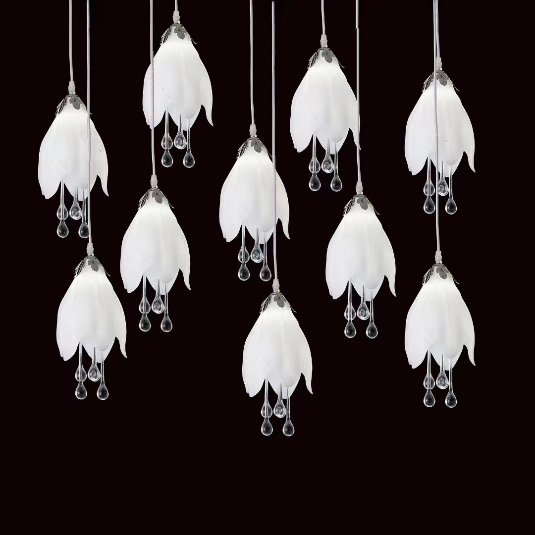 10 têtes Pendentif Lumière