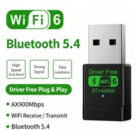 Harga Pabrik USB WiFi6 Bluetooth5.3 Combo Adapter 802.11ax Dual Band 5G 2.4G Penerima Jaringan USB Nirkabel untuk PC Laptop