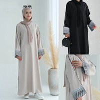 Abaya Aïd Bien Conçue par le Fabricant, Robes Musulmanes de Dubaï, Robes pour Femmes, Abaya Musulmane Femme Ramadan 2024