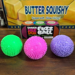 Adorable Pelota de Peluche con Cara de Pom Pom, Bola de Pelusa Milagrosa para Aliviar el Estrés, Juguete Blandito Schylling NeeDoh Flower Power - Product Image 5