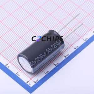 Condensador Electrolítico de Aluminio de Orificio Pasante EWH1HM222L30OT, Componente de Orificio Pasante (THT), D16xL30mm 2200uF 20% 50V 16mm - Product Image 1