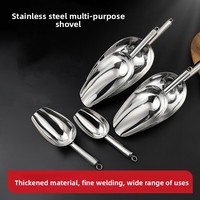 Cuillère à café en acier inoxydable 304, extra-épaisse de 1,2 mm, finition miroir, écologique, durable, design moderne et minimaliste, pour glace et melon