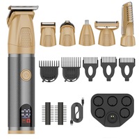 Kit de Afeitadora Eléctrica Inalámbrica Profesional de Acero Inoxidable OEM/ODM, Resistente al Agua, para el Cuidado Personal Masculino: Nariz, Cuerpo, Cara y Barba