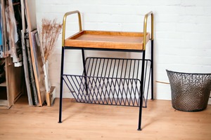 Farmhouse-Style <b>Small</b> Indoor Rectangular <b>Side</b> <b>Table</b> Multi-Functional Coffee <b>Table</b> with Magazine Holder for Living Room Furniture - Product Image 4