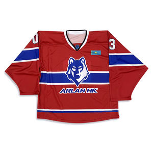 Camiseta de hockey juvenil de alta calidad profesional Logotipo de equipo personalizado OEM estilo uniforme nuevas técnicas de impresión en blanco - Product Image 2