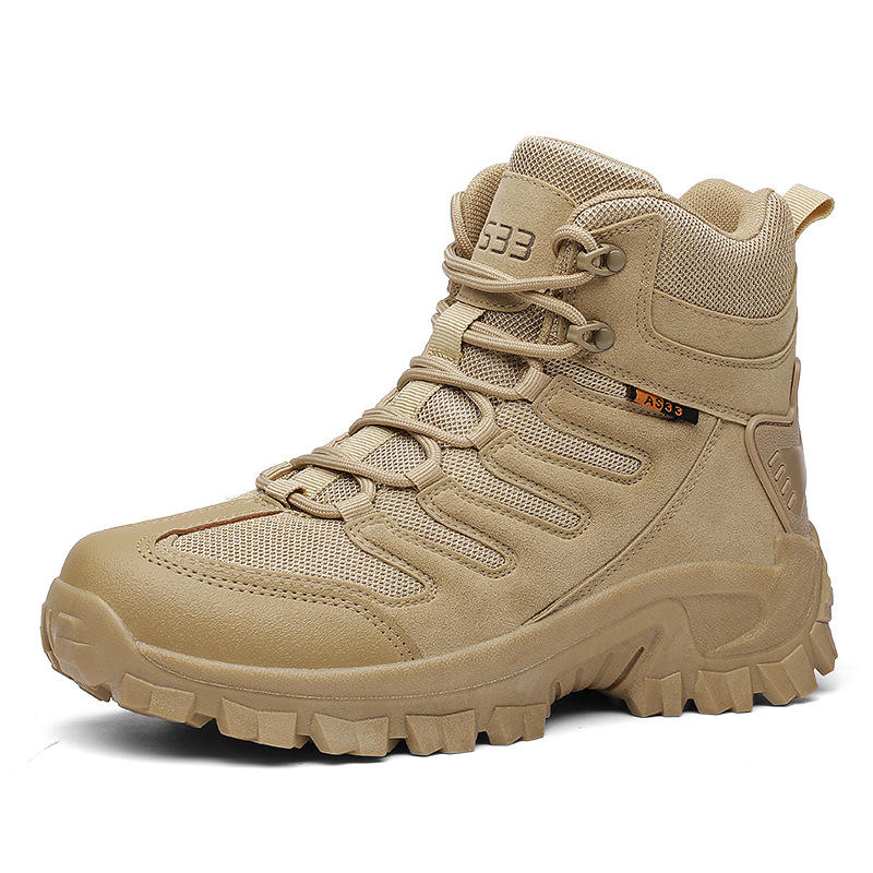 Durable Plus-Size Outdoor Boots for Men Waterproof Supportive