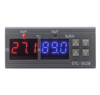 Contrôleur de température réglable à double affichage STC-3028 DC 12V avec câble de 1 m