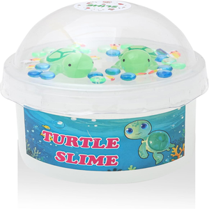 Kit de Slime Transparente con Purpurina JITENG con Juguete de Tortuga Pequeña, Divertido Regalo de Manualidades para Fiestas de Cumpleaños - Product Image 2