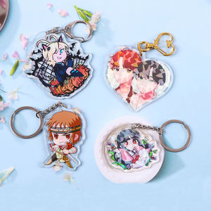 Chaveiro de Acrílico Cortado a Laser, Design Personalizado, Impressão Clara, Charme de Anime com Glitter, Chaveiro de Cartoon - Product Image 6