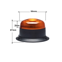 Luz de Seguridad Súper Brillante de 12 LED para Montacargas, 10V-110V, Luz de Advertencia Intermitente Ámbar para Manejo de Materiales, Linde, Caterpillar