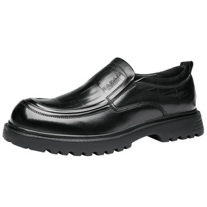 Mocasines de Cuero Genuino para Hombre Papai Dushi, Color Negro, Piel de Vacuno de Primera Capa, Tacón Medio, Zapatos Casuales Cómodos - Product Image 5