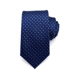 Индивидуальный Дизайн, Элитные Мужские Галстуки 8 см, Коричневые, в Полоску с Цветочным Узором (Листья), для Бизнеса, 100% Шелк, Вышитые, Экологичные - Product Image 4