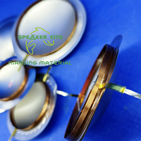 Diaphragme titane remplacement bobine vocale 34.4 44.4 45.2 51.2 72.2 74.5mm pour Tweeter haut-parleur accessoires