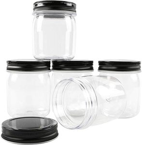 Merryart Recommend 8oz spice candy food plastic jar plastic airtight food storage containers storage bottles & jars