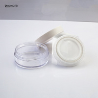 Échantillon gratuit Boîte d'emballage crème cosmétique ronde en plastique avec logo personnalisé