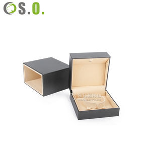 Caja de Regalo de Boda de Papel Imitación Cuero Gris de Alta Calidad al por Mayor, Caja de Joyería Personalizada para Empaque de Joyas - Product Image 4