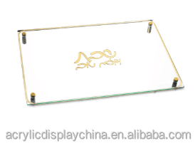 Tùy chỉnh laser cắt Acrylic challah Hội Đồng Quản trị thanh lịch phục vụ khay - Product Image 5