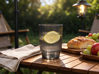 Verres à boire esthétiques en verre côtelé pour café, cocktails, mojito, bar à domicile
