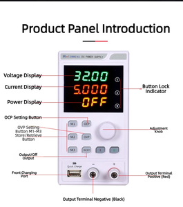 Fuente de Alimentación CC Programable eTOMMENS eTM-305P, 30V 5A, Pantalla de 4 Dígitos, para Reparación de Teléfonos, Carga de Baterías, Prueba de Envejecimiento - Product Image 5