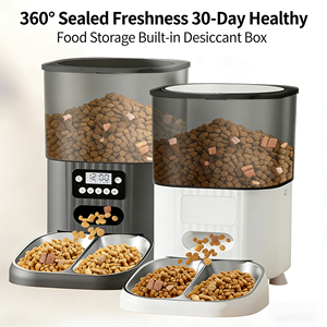 מזין חכם אוטומטי לחיות מחמד (4.5 ליטר) עם WiFi, תזונות ניתנות לתכנות, ספק כוח כפול, קערת נירוסטה עם נעילת טריות - לחתולים וכלבים - Product Image 3