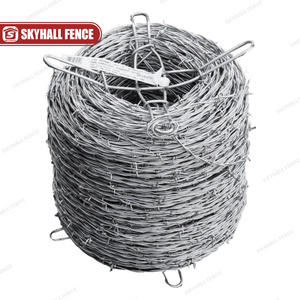 Rollo de alambre de púas galvanizado para granja, rollo de valla de alambre de púas de acero inoxidable de malla de alambre de púas galvanizado de 2,2mm-2,7mm - Product Image 3
