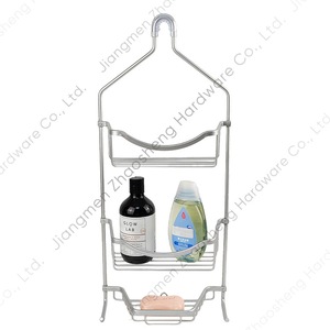 Estante de Almacenamiento para Baño de 3 Niveles, Plateado, Montado en la Pared, Sin Necesidad de Perforación, Organizador de Gel de Ducha - Product Image 1