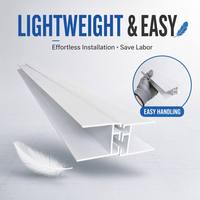 Bride de raccordement en PVC monobloc durable, anti-fuite, accessoire pour projets de conduits d'air composites en acier coloré