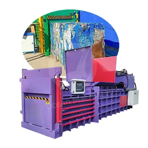 OCEAN Used Hydraulic Waste Tire Wire Metal Clothes and Textile Compress Baler Machine for Sale