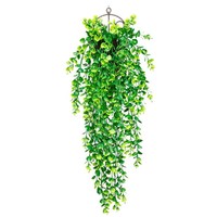 Guirlandes artificielles d'eucalyptus suspendues, fausse verdure, guirlande de lierre résistante aux UV, plantes artificielles rampantes pour mur, maison, mariage, jardin