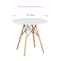 Pieds de cadre de table en bois stables et modernes Installation facile Base de table de restaurant de café Chambre à coucher Bureau à domicile Base de table en bois de café