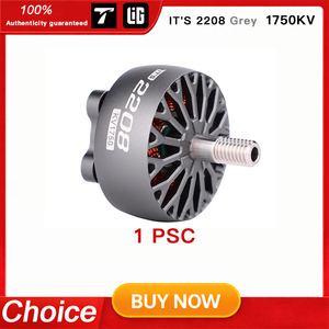 Motor TMotor IT'S 2208 FPV Freestyle 1750KV Gris, Motor Brushless Outrunner Potente, Piezas para Drones FPV BLDC - Product Image 2