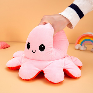 Peluche de Pulpo Reversible Personalizado, Almohada de Pulpo de Doble Cara que Cambia de Expresión, Regalo para Niños, Muñeco de Pulpo que Cambia de Cara - Product Image 2