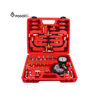 Kit de testeur de pression de carburant Podofo pour voitures, camions et véhicules à essence, outil de test d'injecteur de carburant, manomètre, ensemble d'outils pour voitures à essence OEM/ODM