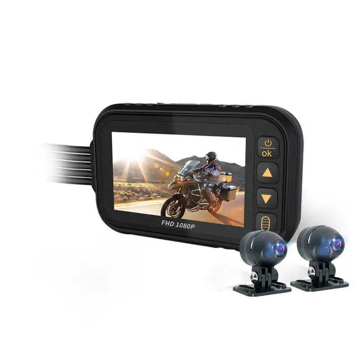 Видеорегистратор мотоциклетный 3-дюймовый, 1080P