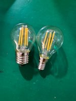 Ampoule Globe Filament LED G45 Edison 2W/4W/6W AC220V E27 Base Angle de faisceau de 360 degrés Économie d'énergie Verre clair