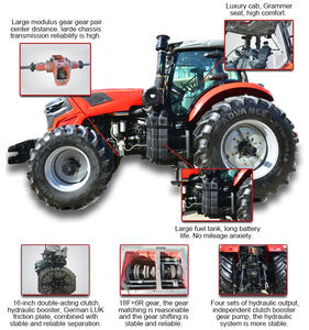 جرار كبير بقوة حصان 340 حصانًا ، آلات زراعية ، قطعة أرض كبيرة للزراعة - Product Image 6