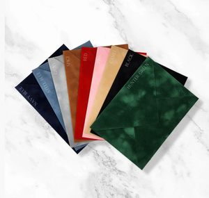 Sobres de Terciopelo de Alta Calidad, Coloridos y Elegantes, con Forro de Papel para Diferentes Ocasiones, Venta al Por Mayor - Product Image 4