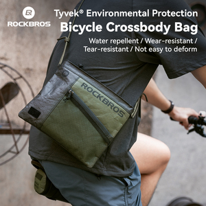 <span class=keywords><strong>ROCKBROS</strong></span>-Bolso cruzado de tela reutilizable, bolso informal para <span class=keywords><strong>manillar</strong></span> de bicicleta plegable, mochila para montar, bolsas organizadoras - Product Image 2