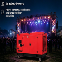 Generator Diesel Senyap Bersertifikasi ISO 40kW dengan Starter Otomatis, Alternator 100% Tembaga untuk Penggunaan Cadangan Daya Toko & Rumah Tangga