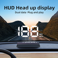 Layar Head Up Display (HUD) Mobil Digital Universal 100% dengan Garansi Pabrik 1 Tahun, GPS Speedometer W2 untuk Mobil, Truk, dan Bus