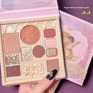 Milk Tea Color Highlighting Contouring Eyeshadow All-In-One Matte Pearlescent Multi-Purpose Eye Shadow Palette Private Label
