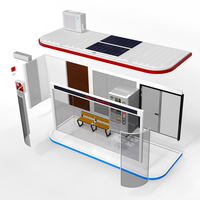 Mobilier d'extérieur pour abri de bus intelligent avec salle climatisée