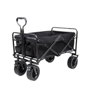 ODM OEM Hot Sale Custom Color 300kg Load Beach Cart Collapsible Folding Utility Cart Wagon Beach Wagon