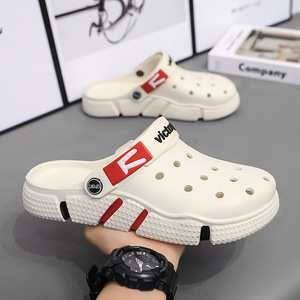 Nouvelles Sabots Homme Grande Taille <span class=keywords><strong>JD</strong></span>, Chaussures de Jardin à Semelles Souples en EVA, Respirantes, Évidées, à Bout Fermé, Sandales Décontractées d'Été pour l'Extérieur - Product Image 4